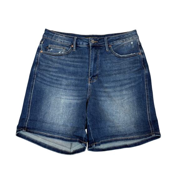 Judy Blue Demi Tummy Control High Waisted Jean Shorts Jorts Women's 1X - Picture 1 of 10